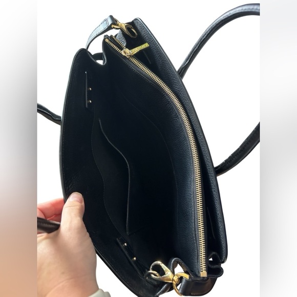 Cuyana Black Leather Work Satchel - Picture 15 of 16